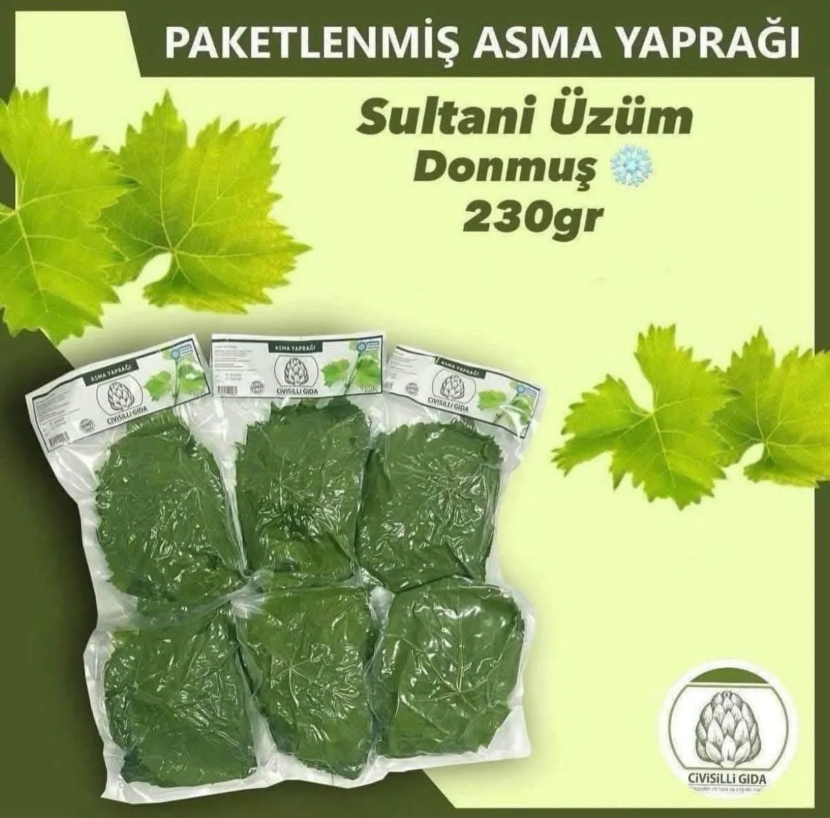 Asma Yaprak Paket 210gr